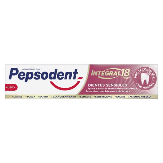 Pepsodent Pasta Dental Integral 18 Dientes Sensibles 75G, , large image number 0