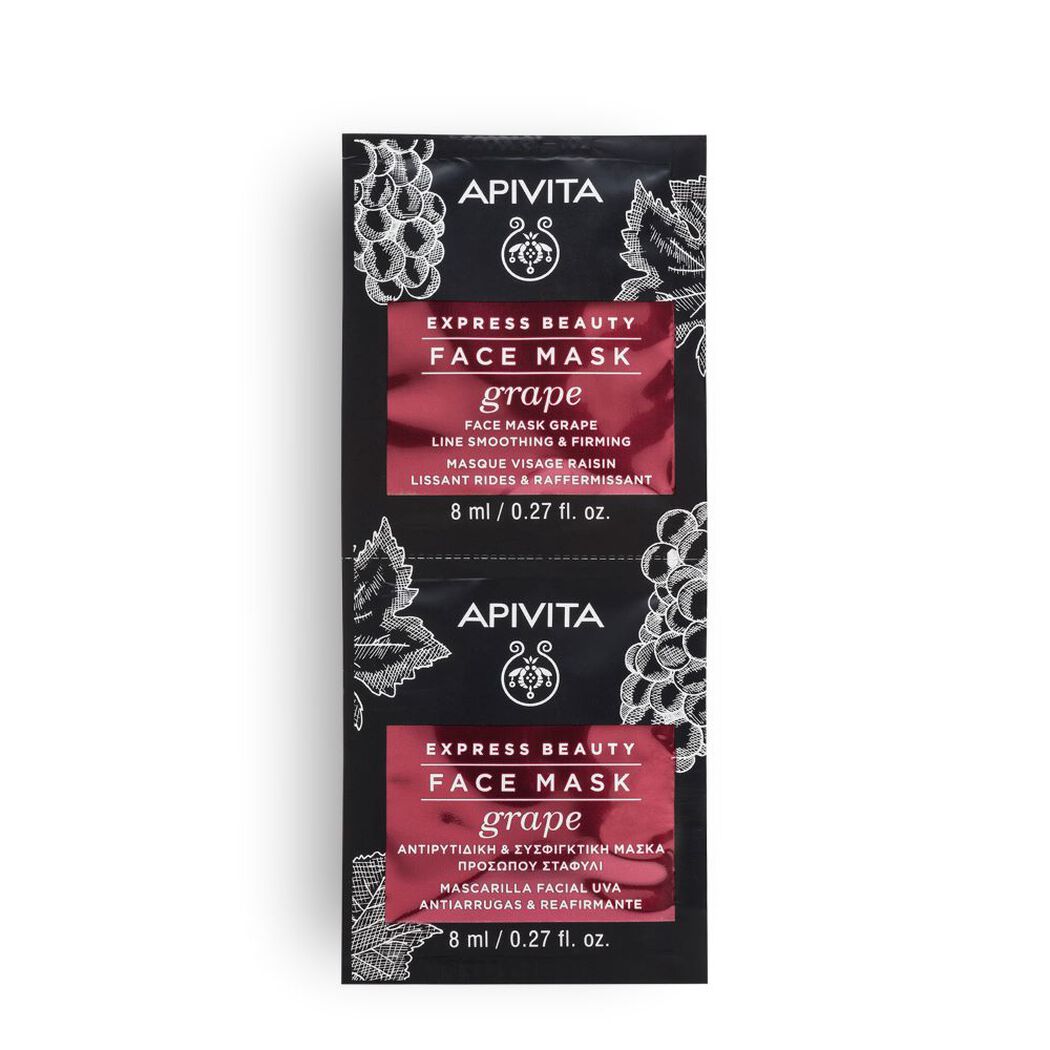 Mascarilla Antiedad con Uva de rostro 2x8ml Apivita, , large image number 0