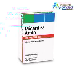 Micardis Amlo 80 mg/10 mg x 28 Comprimidos