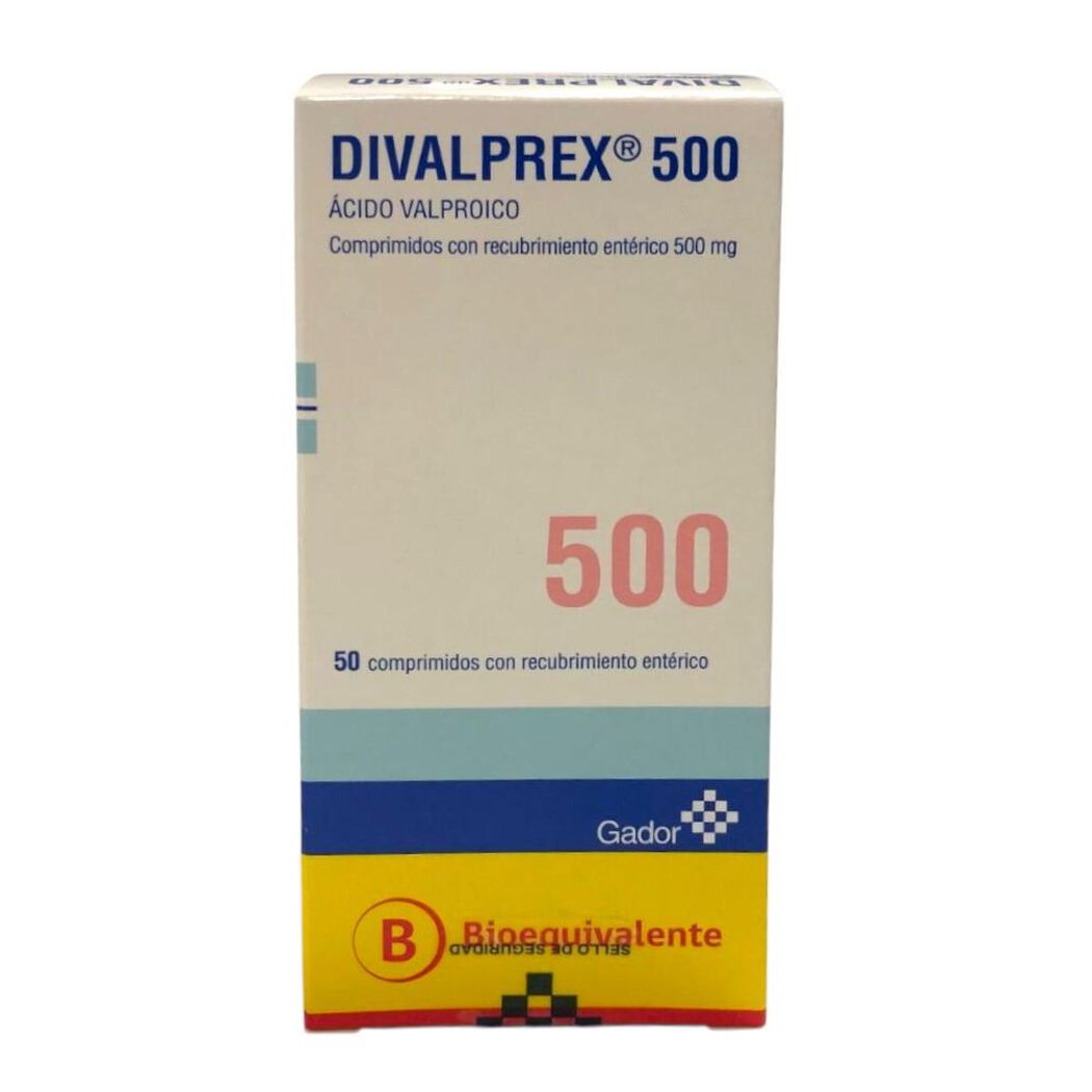 Divalprex 500 mg x 50 Comprimidos Recubiertos, , large image number 0