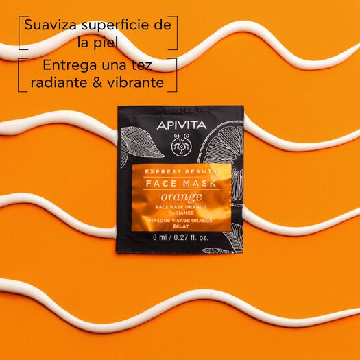 Mascarilla Iluminadora con Naranja de rostro 2x8ml Apivita, , large image number 2