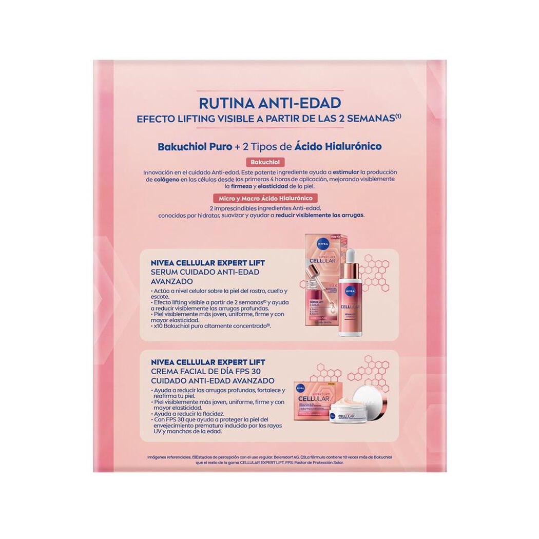 NIVEA Pack Cellular Expert Lift Crema Día 50ml + Serum 30ml, , large image number 3