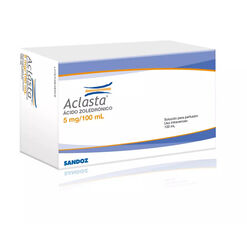 Aclasta &Aacute;cido Zoledr&oacute;nico 5mg/100mL Soluci&oacute;n para Perfusi&oacute;n 100 mL