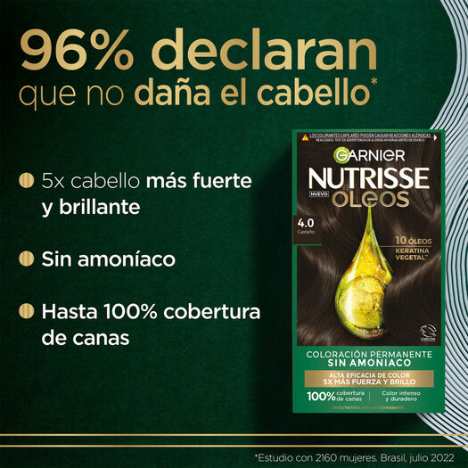 Tintura Nutrisse Oleos 4.0 Castaño, , large image number 3