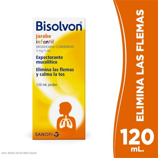 Bisolvon Infantil 4 mg/5 mL x 120 mL Jarabe, , large image number 0