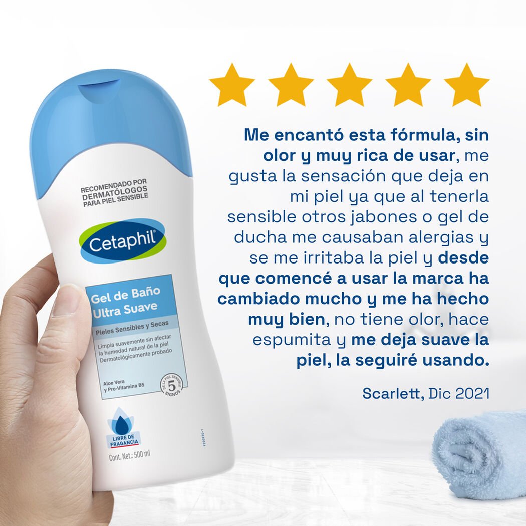 Gel Cetaphil de Baño 500 mL, , large image number 2