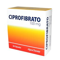 Ciprofibrato 100 mg x 30 Cápsulas ALPES CHEMIE