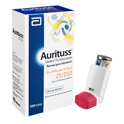 Aurituss 25 mcg/250 mcg Aerosol para Inhalación 120 Dosis
