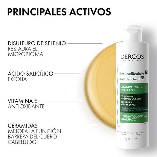 Vichy Shampoo Dercos Technique Anticaspa Grasa x 200 mL, , large image number 2