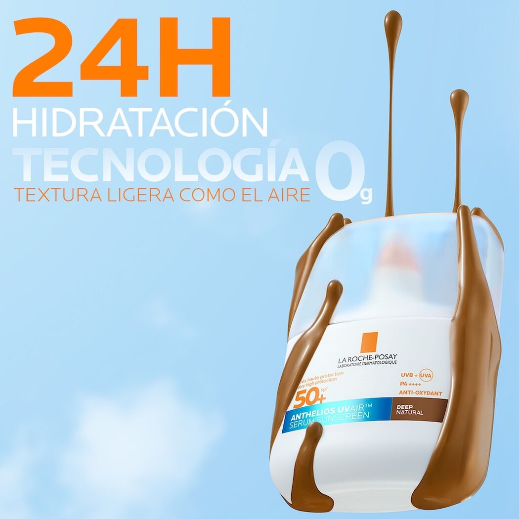 Protector Solar Anthelios UVAIR Tono Oscuro FPS50+ 50ml, , large image number 3