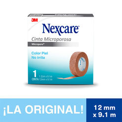 Cinta Micropore Nexcare Piel 12Mmx9.1M