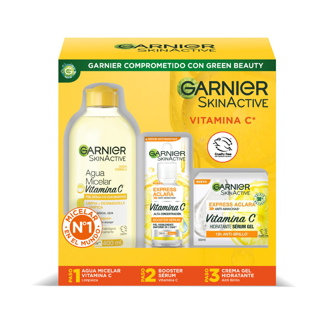 Pack Anti-Manchas Micelar + Serum + Crema Gel, , large image number 0