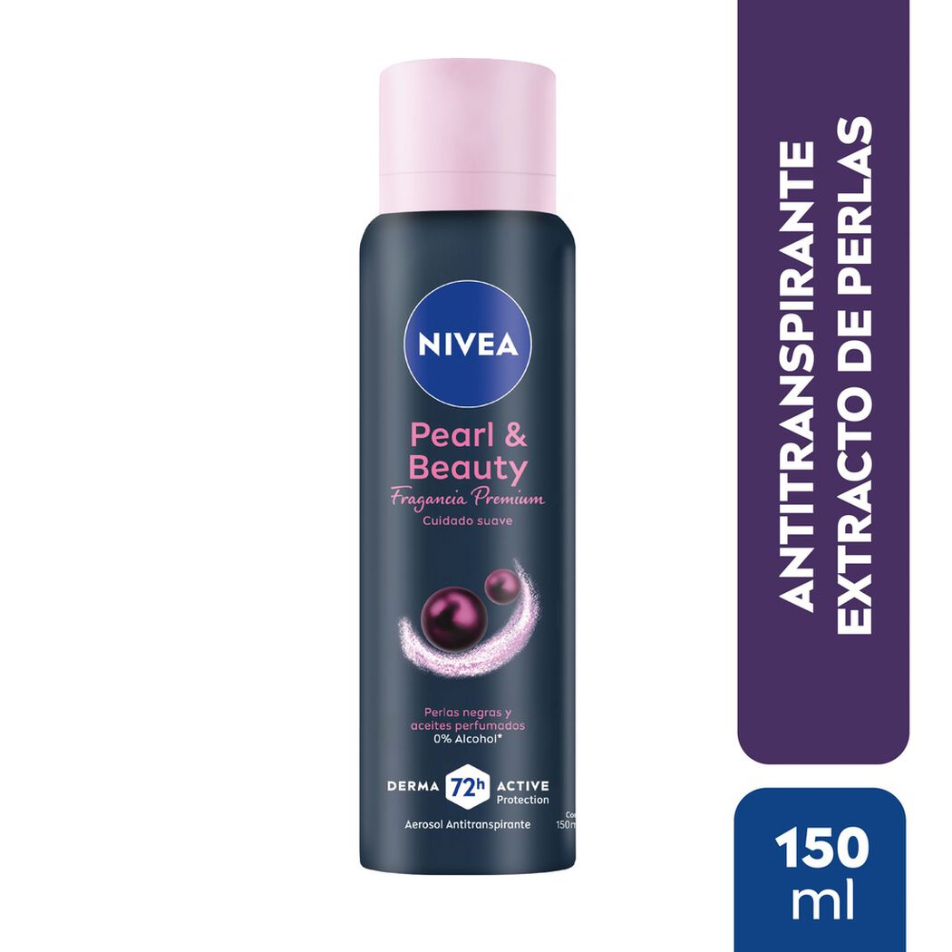 Desodorante en Spray Nivea Pearl & Beauty Black 150 ml, , large image number 0