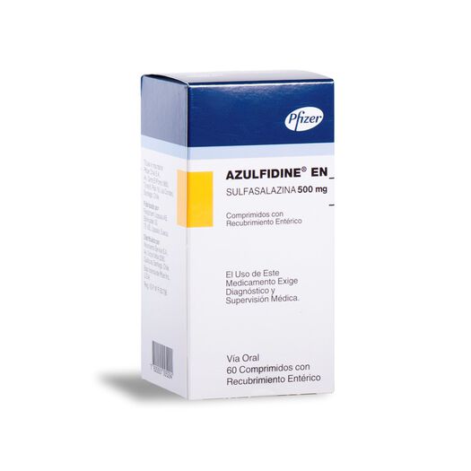 Azulfidine-Ect 500 mg Caja 100 Comp. Recubiertos, , large image number 0