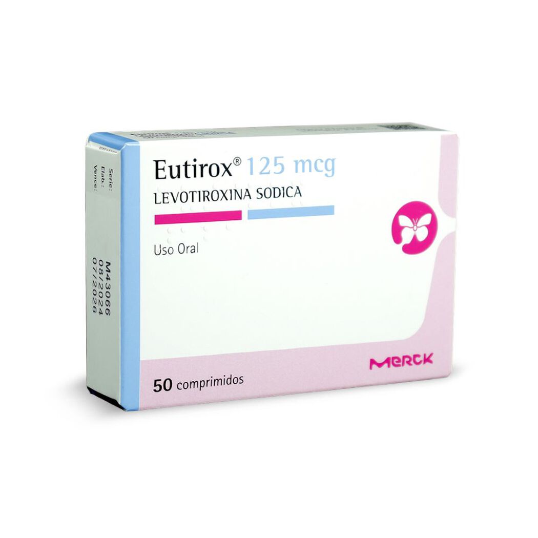 Eutirox 125 mcg 50 Comprimidos, , large image number 0