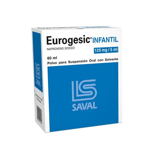 Eurogesic 125 mg/5 mL x 60 mL Polvo Para Suspension Oral Con Solvente, , large image number 0