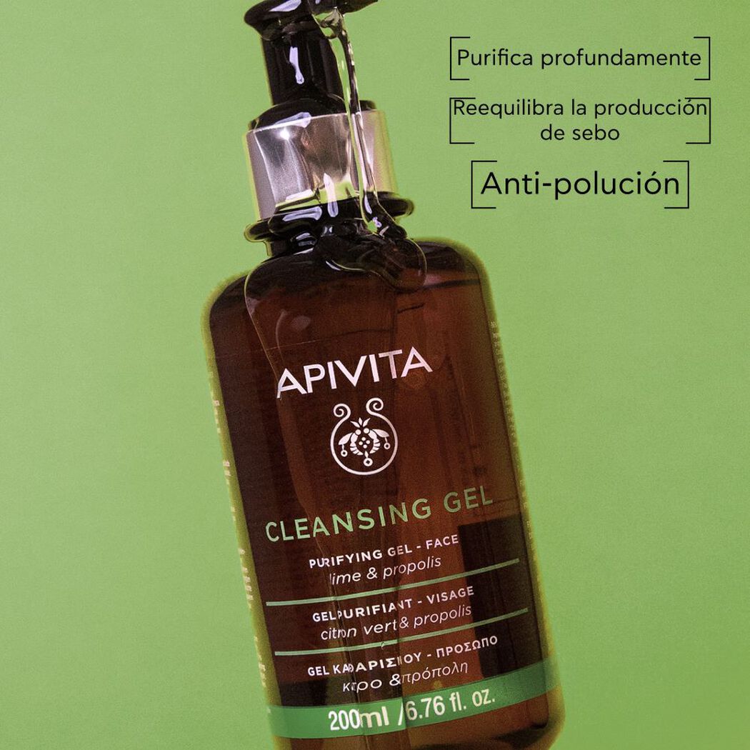 Gel Apivita Facial Limpiador 200 mL, , large image number 1