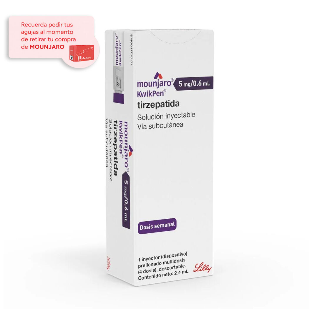 Mounjaro Tirzepatida KwikPen 5 mg/0,6 mL, , large image number 0
