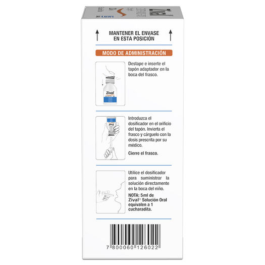 ZIVAL JARABE Levocetirizina Diclorhidrato 2,5 mg 120 ml, , large image number 2