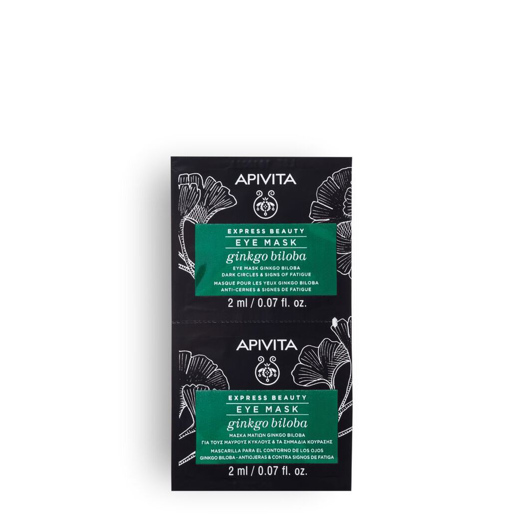 Mascarilla Antifatiga con Ginkgo Biloba de ojos 2x2ml Apivita, , large image number 0