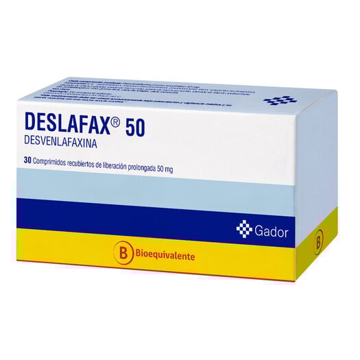 Deslafax 50 mg x 30 Comprimidos Recubiertos de Liberación Prolongada, , large image number 1