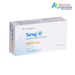 Tareg-D 160 mg/12.5 mg x 56 Comprimidos Recubiertos
