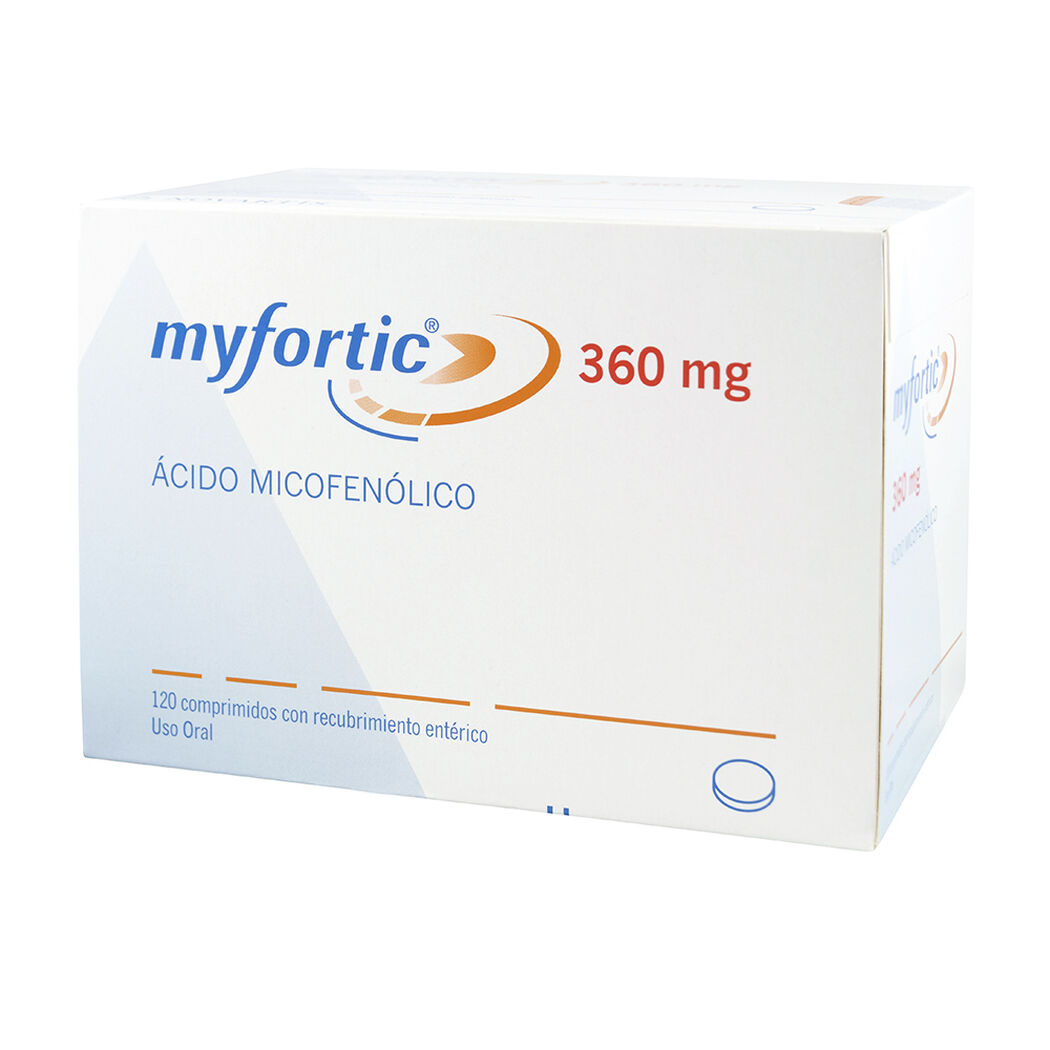 Myfortic 360 mg x 120 Comprimidos con Recubrimiento Entérico, , large image number 0