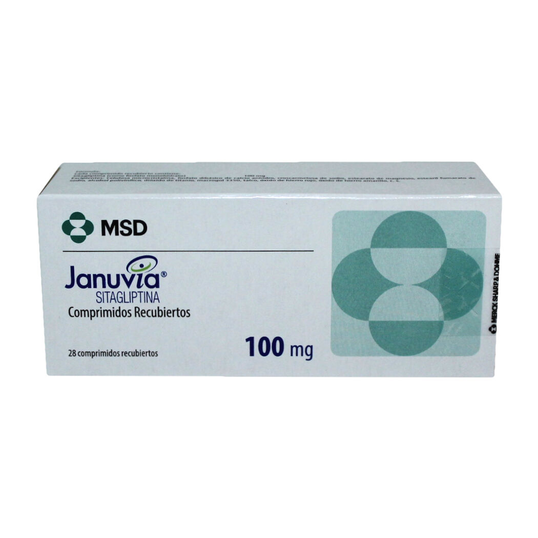 Januvia 100 mg 28 Comprimidos Recubiertos, , large image number 0