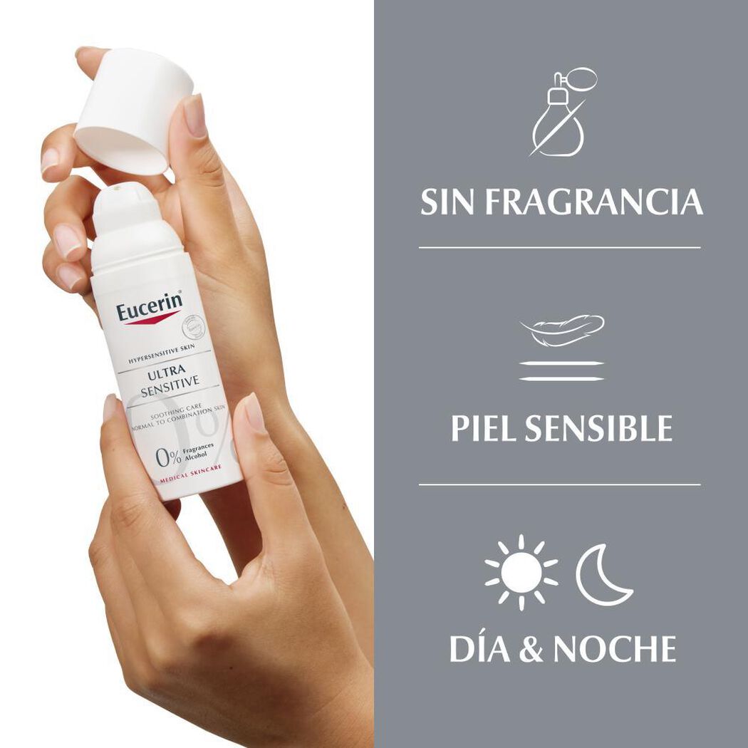 Crema Eucerin Ultra Sensitive Facial 50 mL, , large image number 2