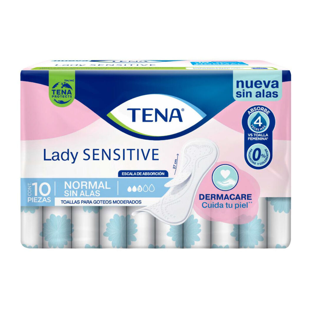 Toalla Tena Leve Lady Sens Normal 10Un, , large image number 1