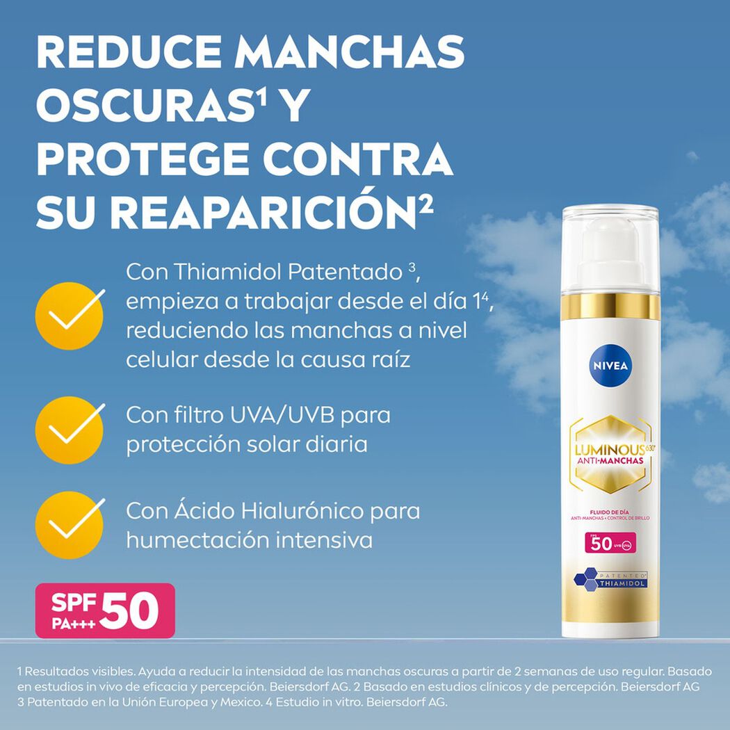 Crema Nivea Cellular Luminous Fluido Anti Manchas 30 mL, , large image number 1