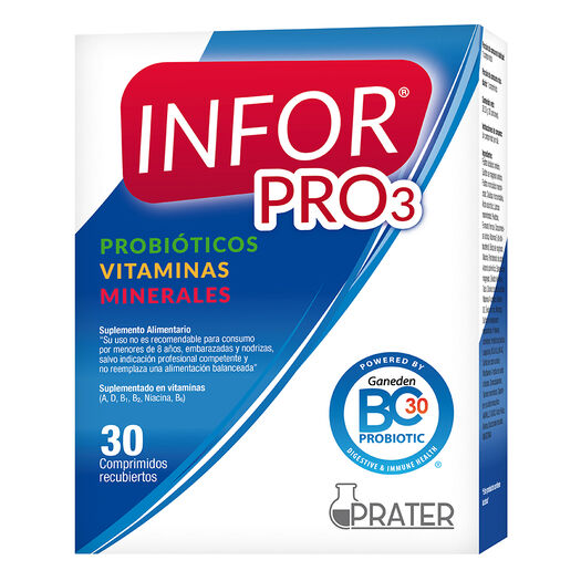 Infor Pro 3  x 30 Comprimidos Recubiertos, , large image number 0