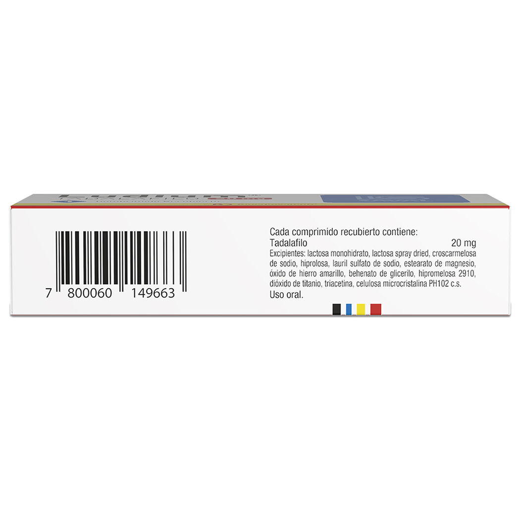 LUDIUM Tadalafilo 20 mg 1 comprimidos, , large image number 1