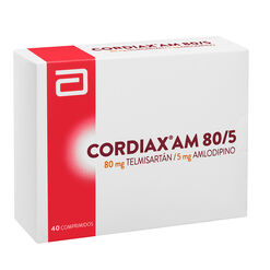 Cordiax AM 80/5 X 40 Comprimidos