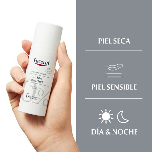 EUCERIN UltraSensitive Crema Facial para Piel Seca Soothing Care 50ml, , large image number 1