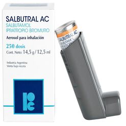 Salbutral AC 100 mcg/20 mcg/Dosis x 250 Dosis Aerosol para Inhalación Oral