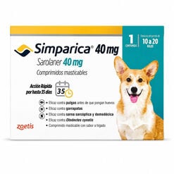 Vet Simparica 40Mg 10-20Kg 1Comp Mast