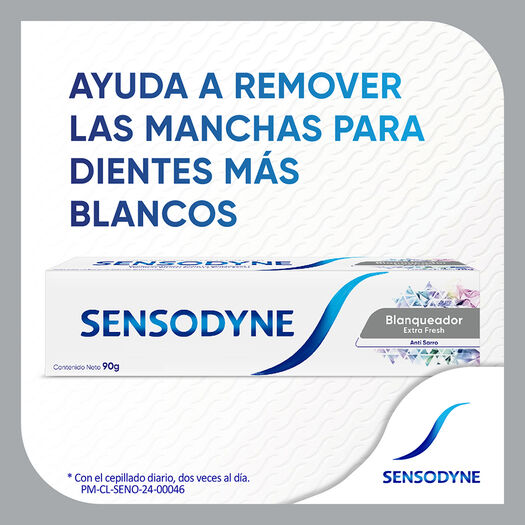 Sensodyne Blanqueador Extra Fresh Crema Dental de uso diario para dientes sensibles, 90g, , large image number 1
