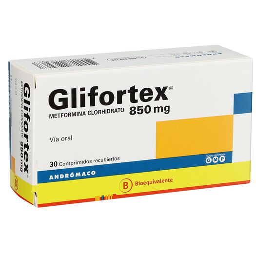 Glifortex 850 mg x 30 Comprimidos Recubiertos, , large image number 0