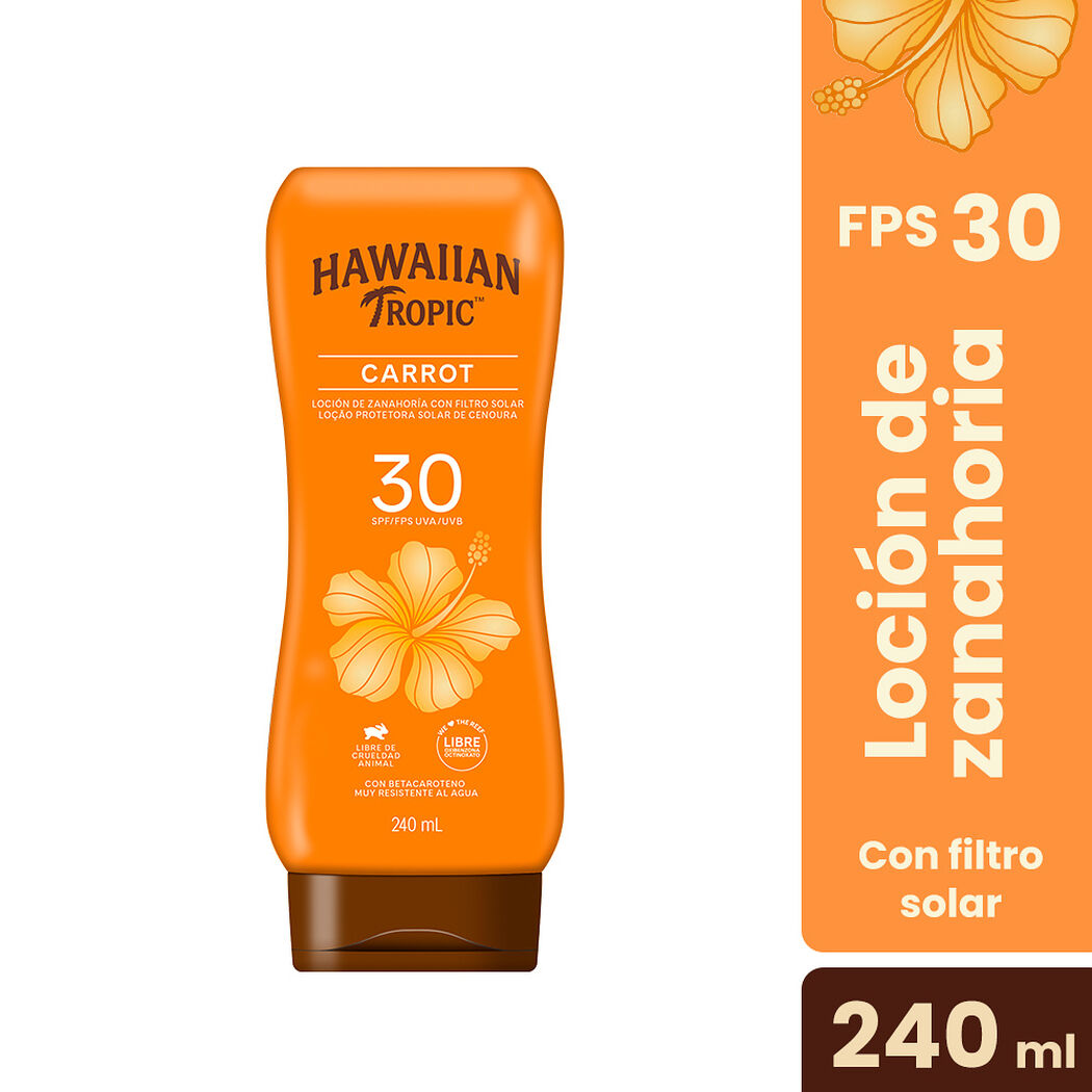 Protector Solar Hawaiian Tropic Zanahoria FPS 30 240 mL, , large image number 0