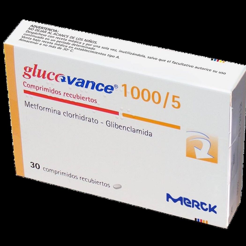 Glucovance 1000 mg/5 mg x 30 Comprimidos Recubiertos, , large image number 0