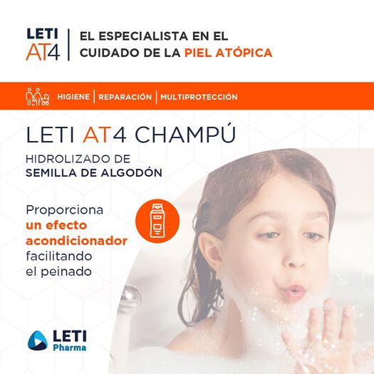 Leti At4 x 250 mL Shampoo Emoliente Y Protector, , large image number 3