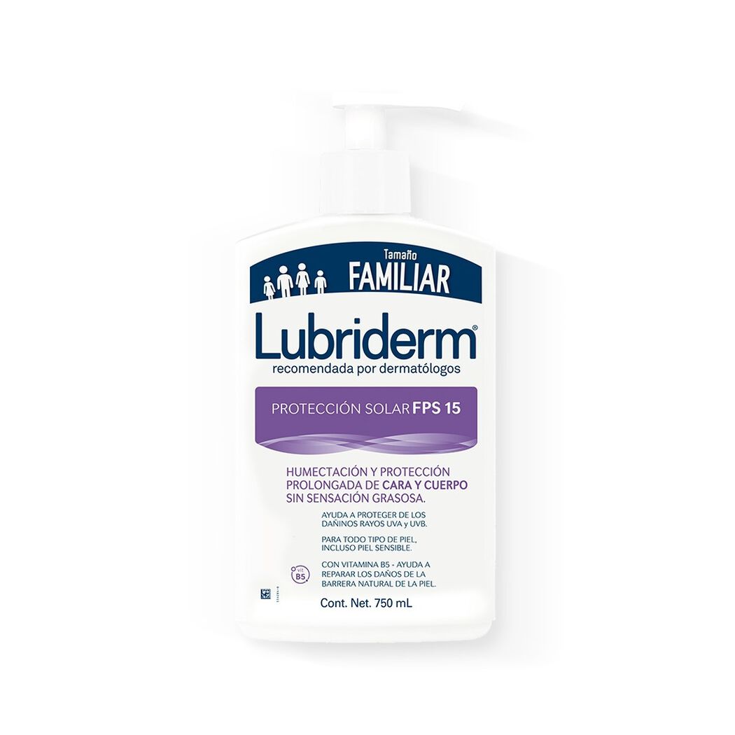 Lubriderm® uv-15 protección solar x 750 ml, , large image number 1