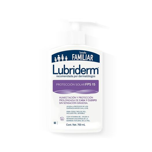 lubriderm® uv-15 protección solar x 750 ml, , large image number 1
