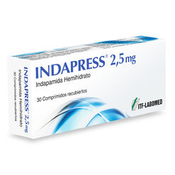 Indapress 2.5 mg x 30 Comprimidos Recubiertos