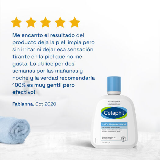Loción Limpiadora Facial Cetaphil para Pieles Sensibles 237ml, , large image number 2