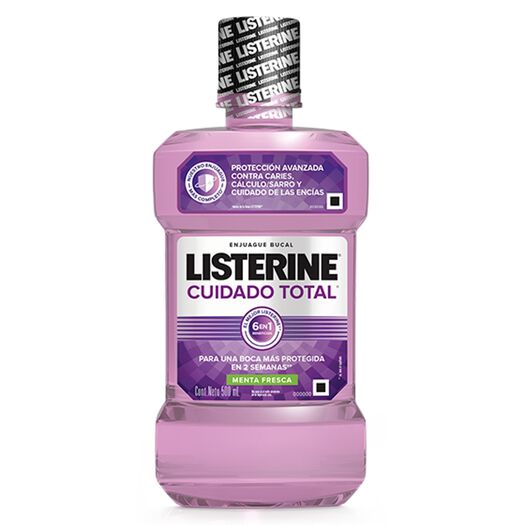Enjuague Bucal Listerine Cuidado Total Menta Fresca 500 mL, , large image number 1