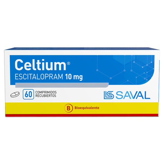 CELTIUM Escitalopram 10 mg 60 comprimidos, , large image number 0