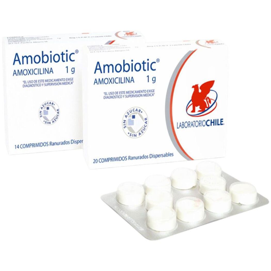 Amobiotic 1 g x 14 Comprimidos Dispersables, , large image number 0