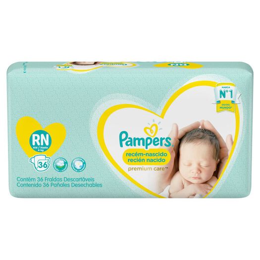 Pampers Pañal Recien Nacido RN x 36 Unidades, , large image number 3